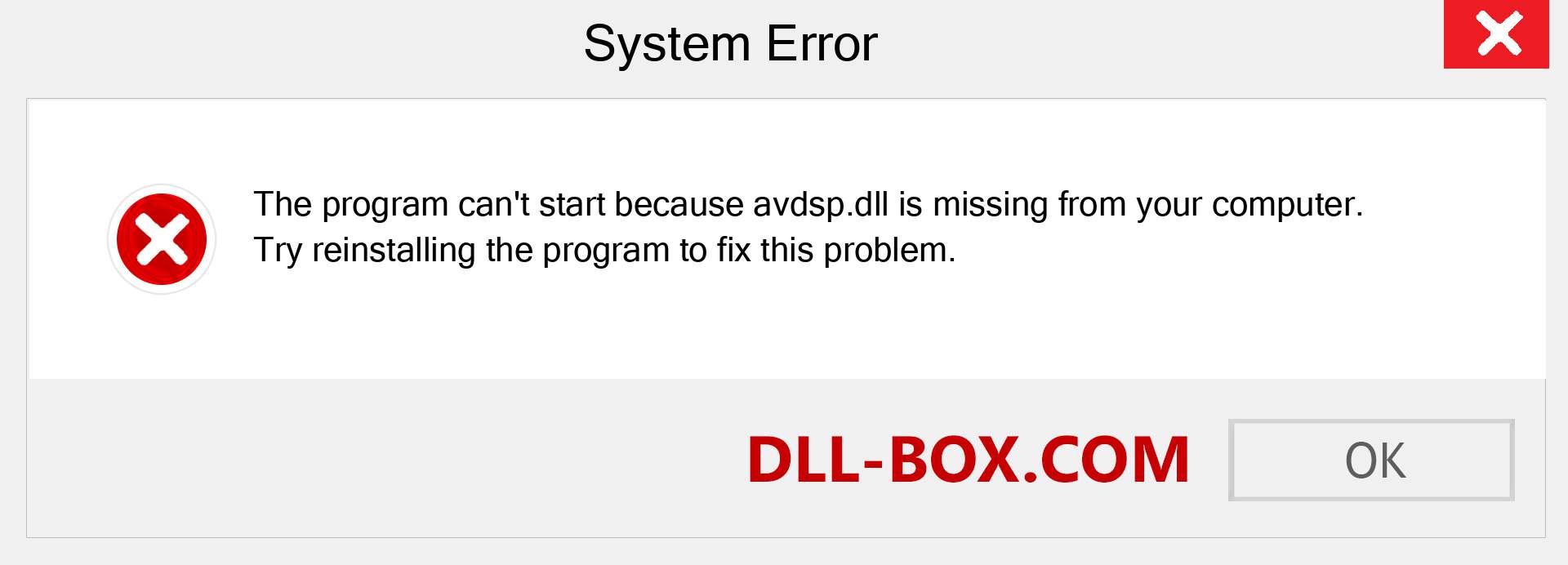  avdsp.dll file is missing?. Download for Windows 7, 8, 10 - Fix  avdsp dll Missing Error on Windows, photos, images