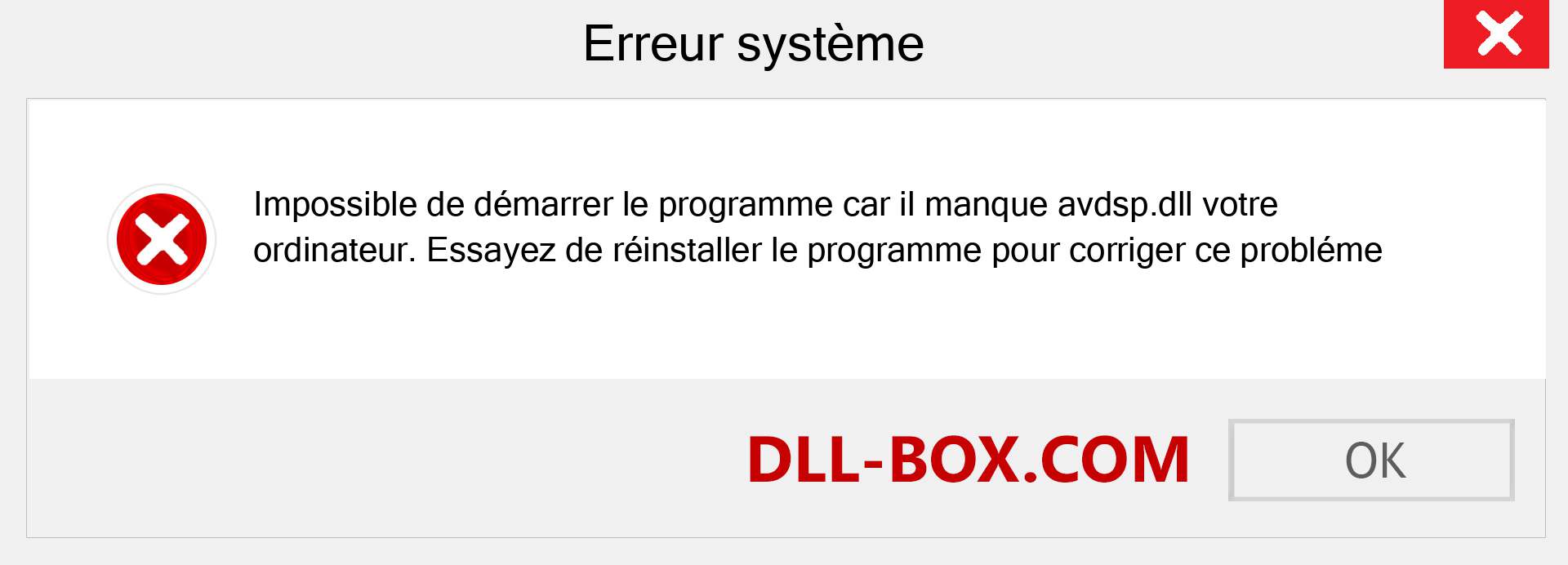 Le fichier avdsp.dll est manquant ?. Télécharger pour Windows 7, 8, 10 - Correction de l'erreur manquante avdsp dll sur Windows, photos, images